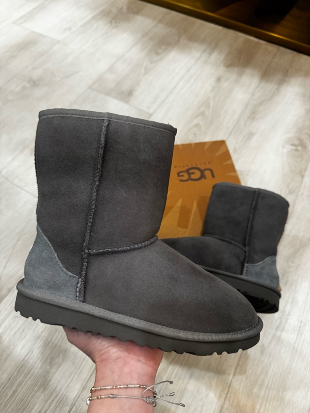 UGG Classic Short Boots Grey